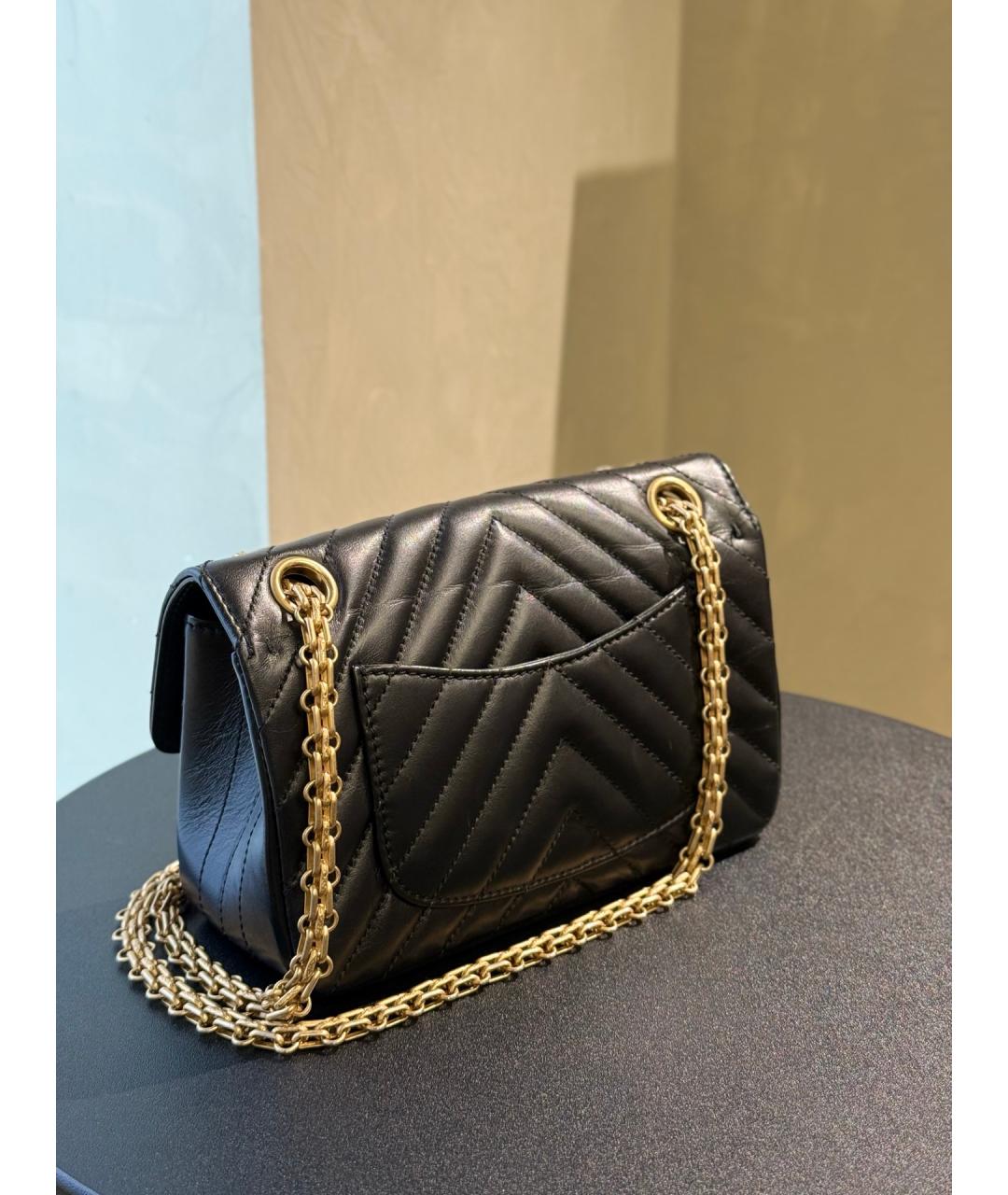 CHANEL Черная кожаная сумка через плечо, фото 6
