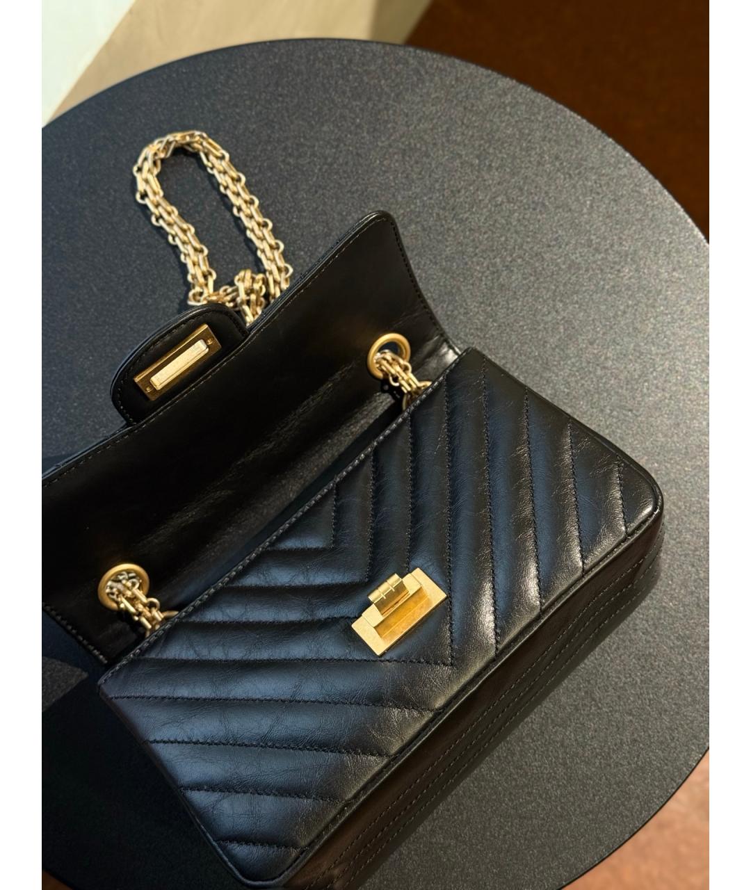 CHANEL Черная кожаная сумка через плечо, фото 8