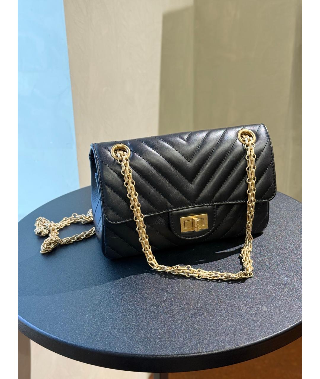 CHANEL Черная кожаная сумка через плечо, фото 10