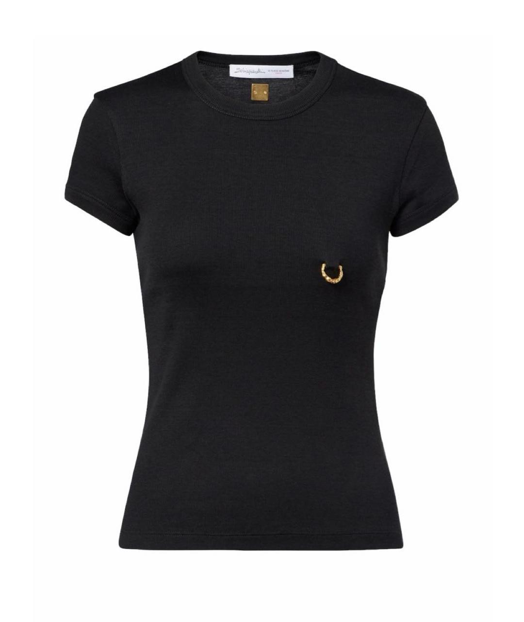 SCHIAPARELLI Черная футболка, фото 1