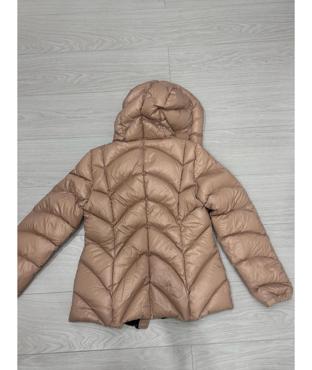 MONCLER Бежевая полиамидовая куртка, фото 2