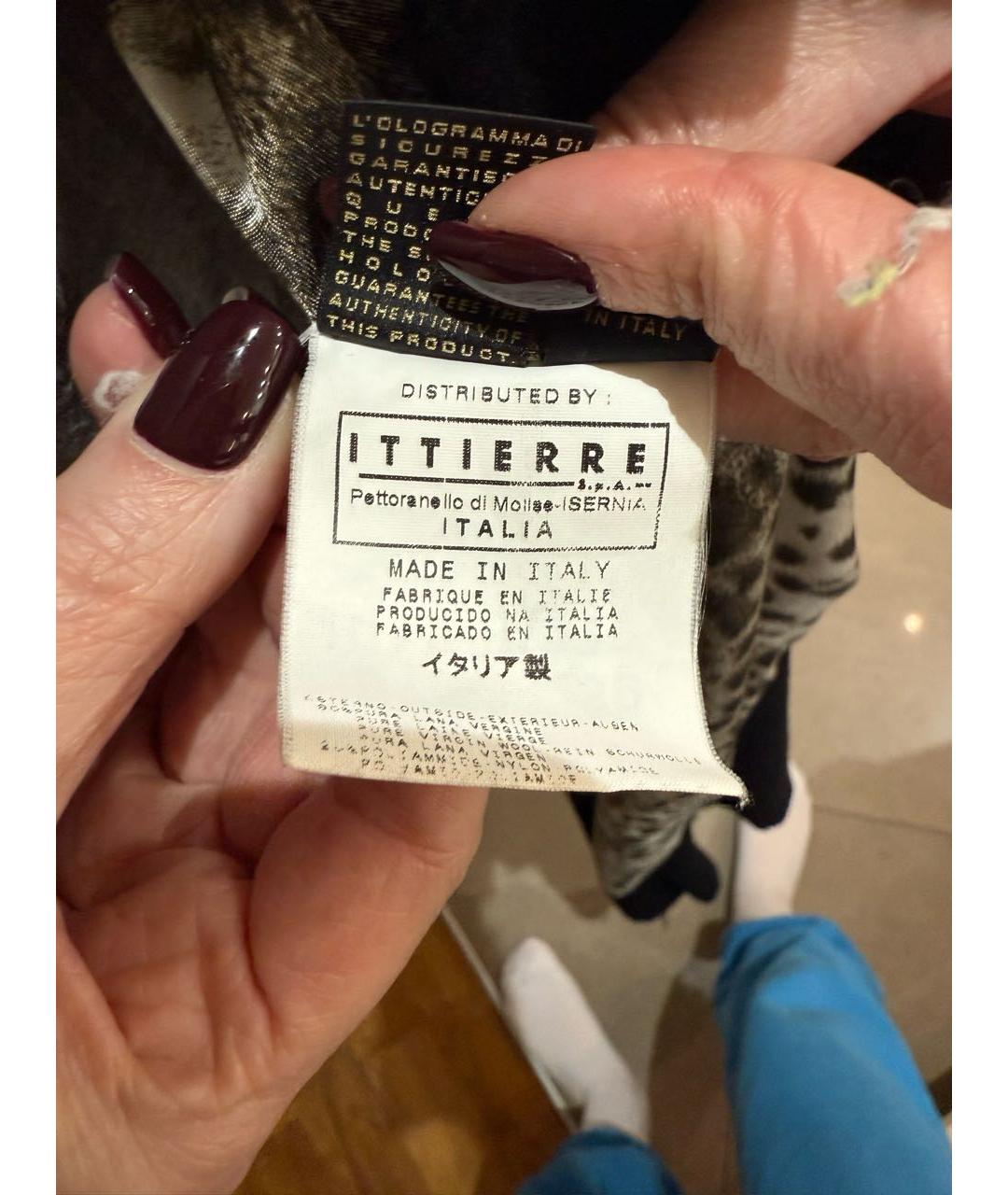 ROBERTO CAVALLI Черное шерстяное пальто, фото 4