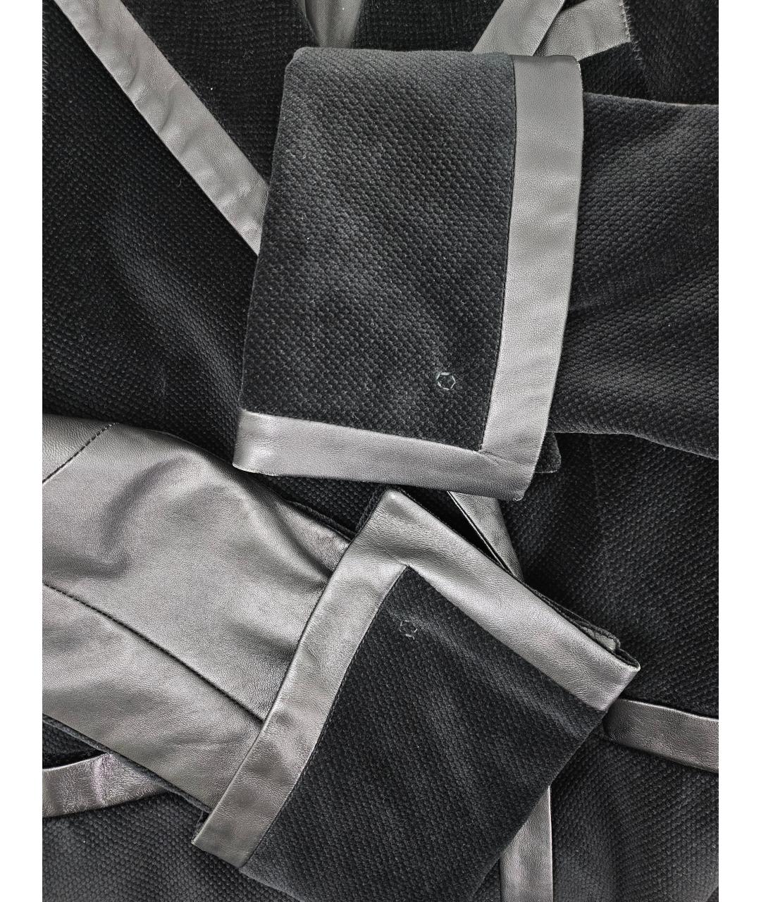 JOHN RICHMOND Черное хлопковое пальто, фото 3