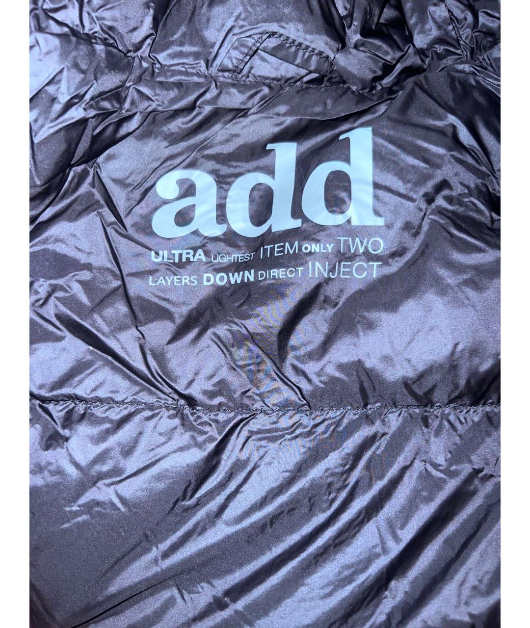 ADD Черный полиамидовый пуховик, фото 2