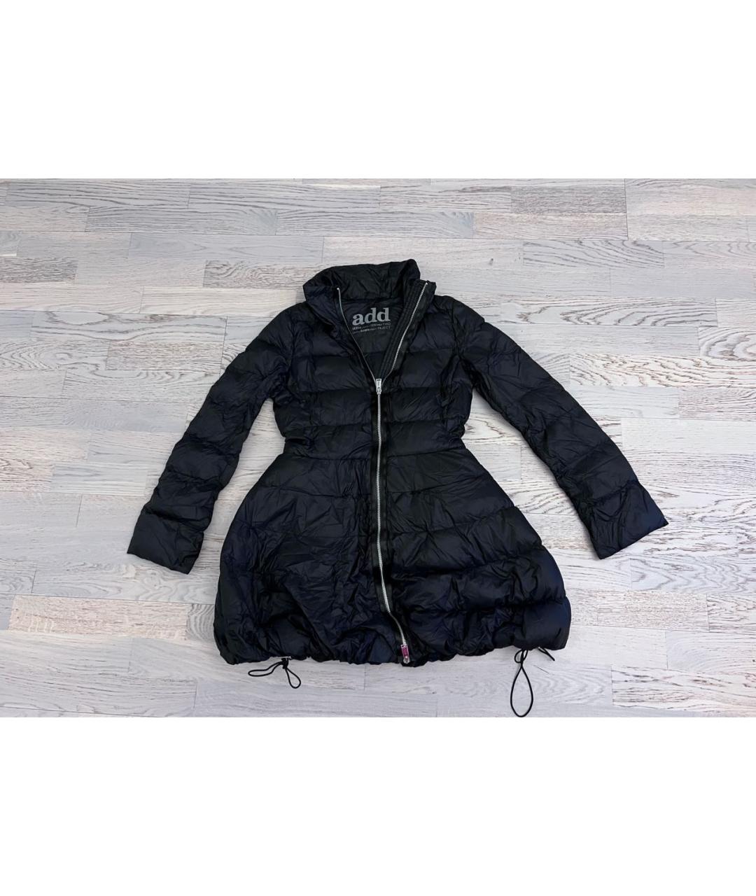 ADD Черный полиамидовый пуховик, фото 4