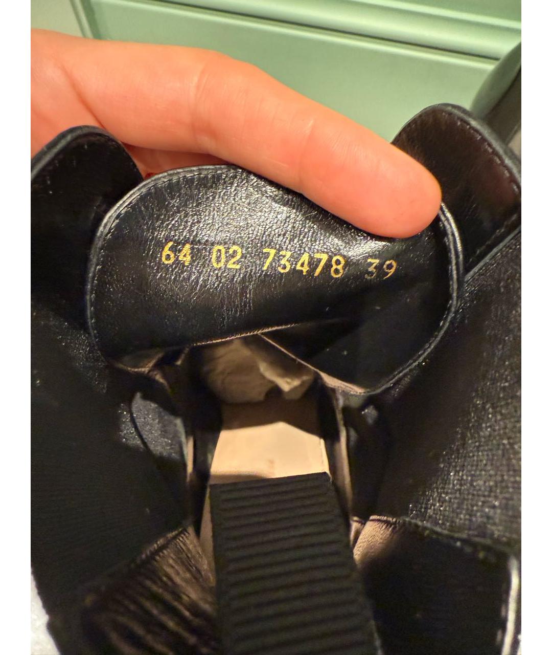 GIANVITO ROSSI Черные кожаные ботильоны, фото 5