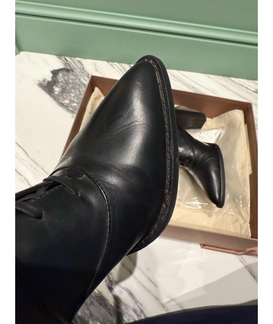 GIANVITO ROSSI Черные кожаные ботильоны, фото 6