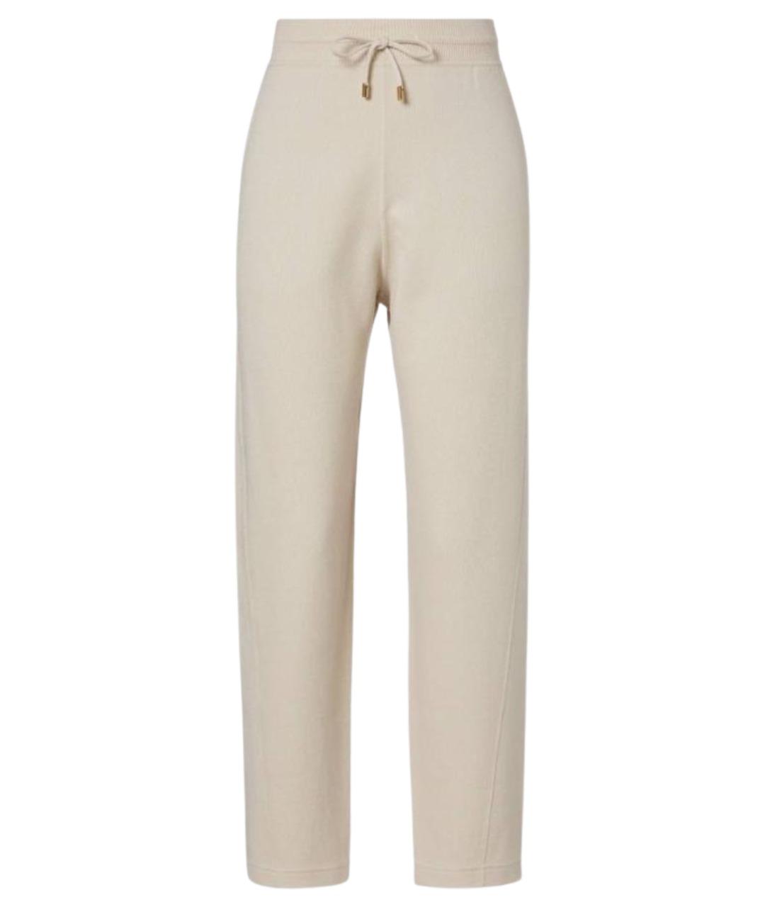 LORO PIANA Бежевые прямые брюки, фото 1