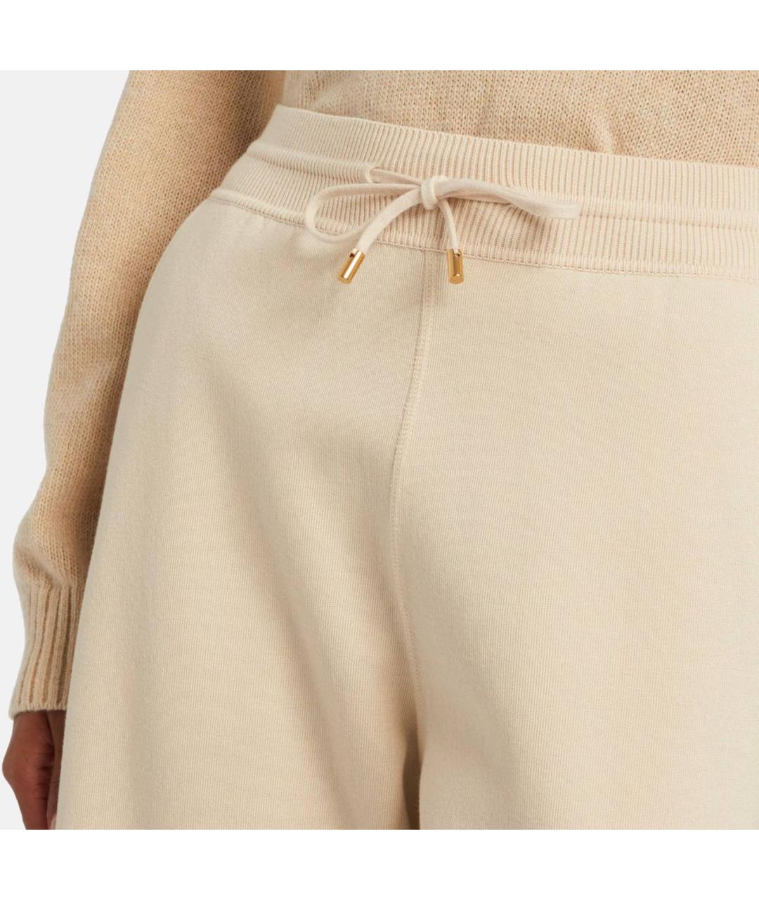 LORO PIANA Бежевые прямые брюки, фото 2