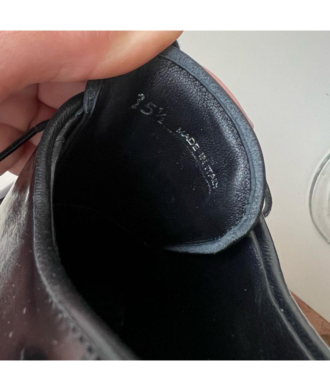 PRADA Черные кожаные ботинки, фото 8