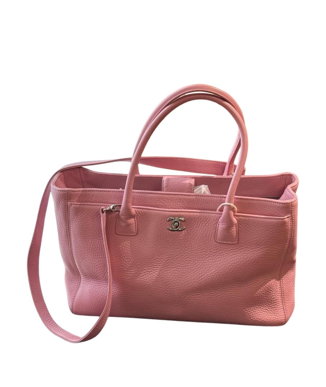 CHANEL Розовая кожаная сумка через плечо, фото 1
