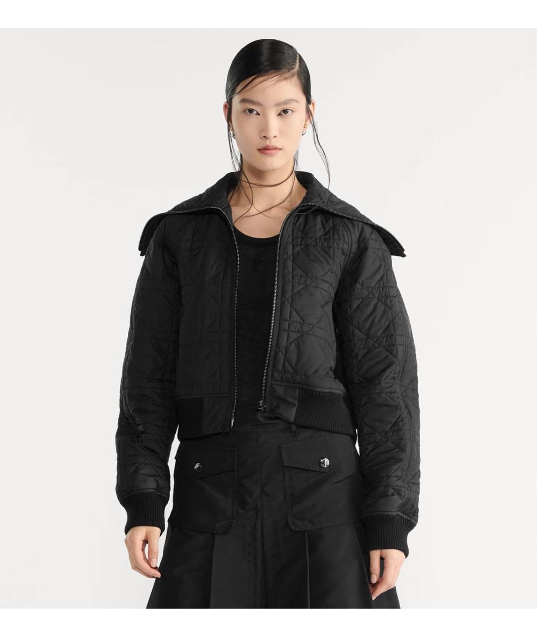 CHRISTIAN DIOR Черная полиэстеровая куртка, фото 2