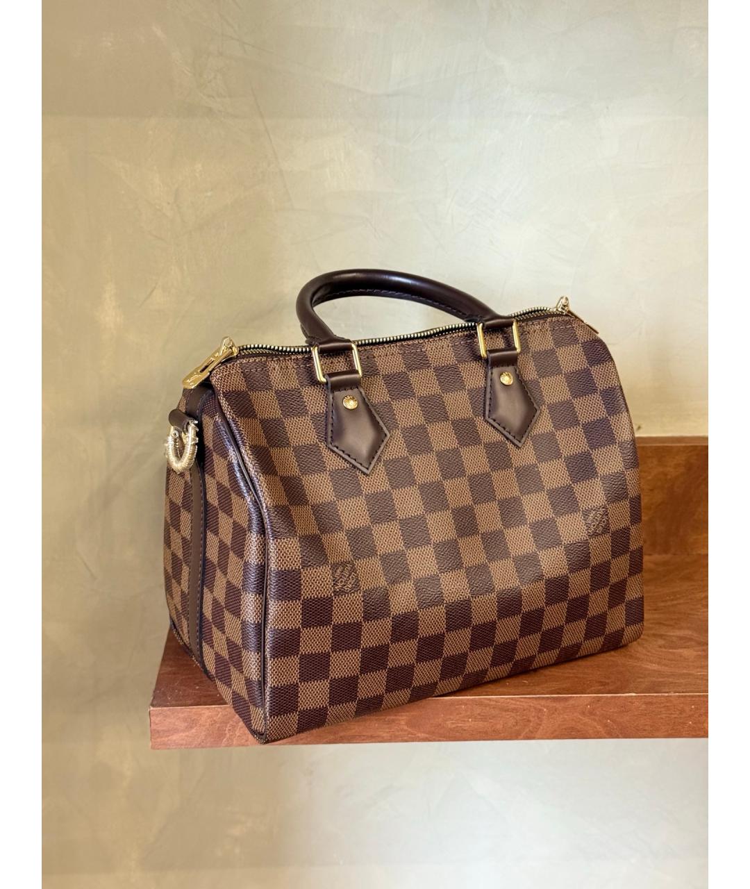 LOUIS VUITTON Коричневая сумка через плечо из искусственной кожи, фото 8