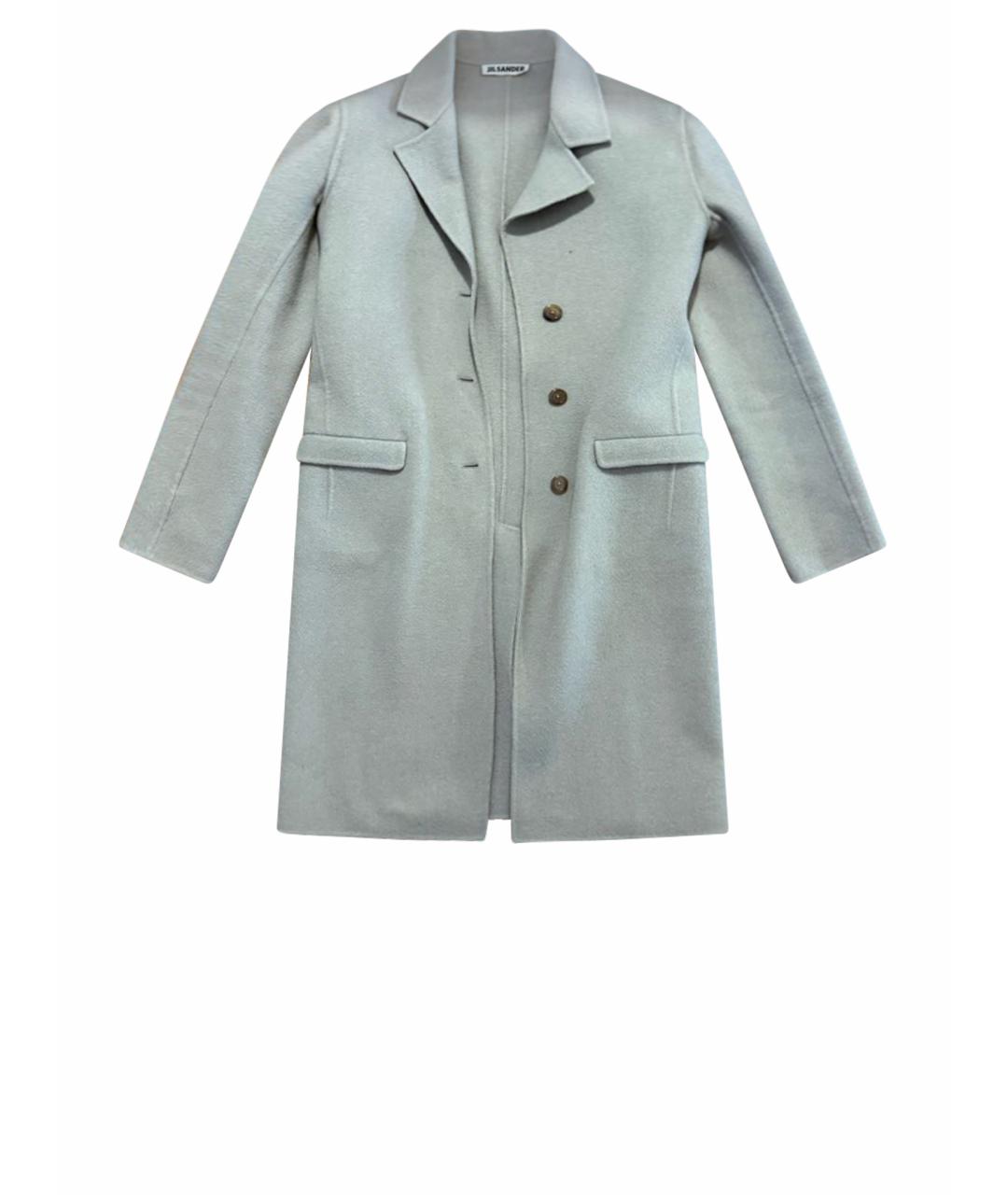 JIL SANDER Серое кашемировое пальто, фото 1