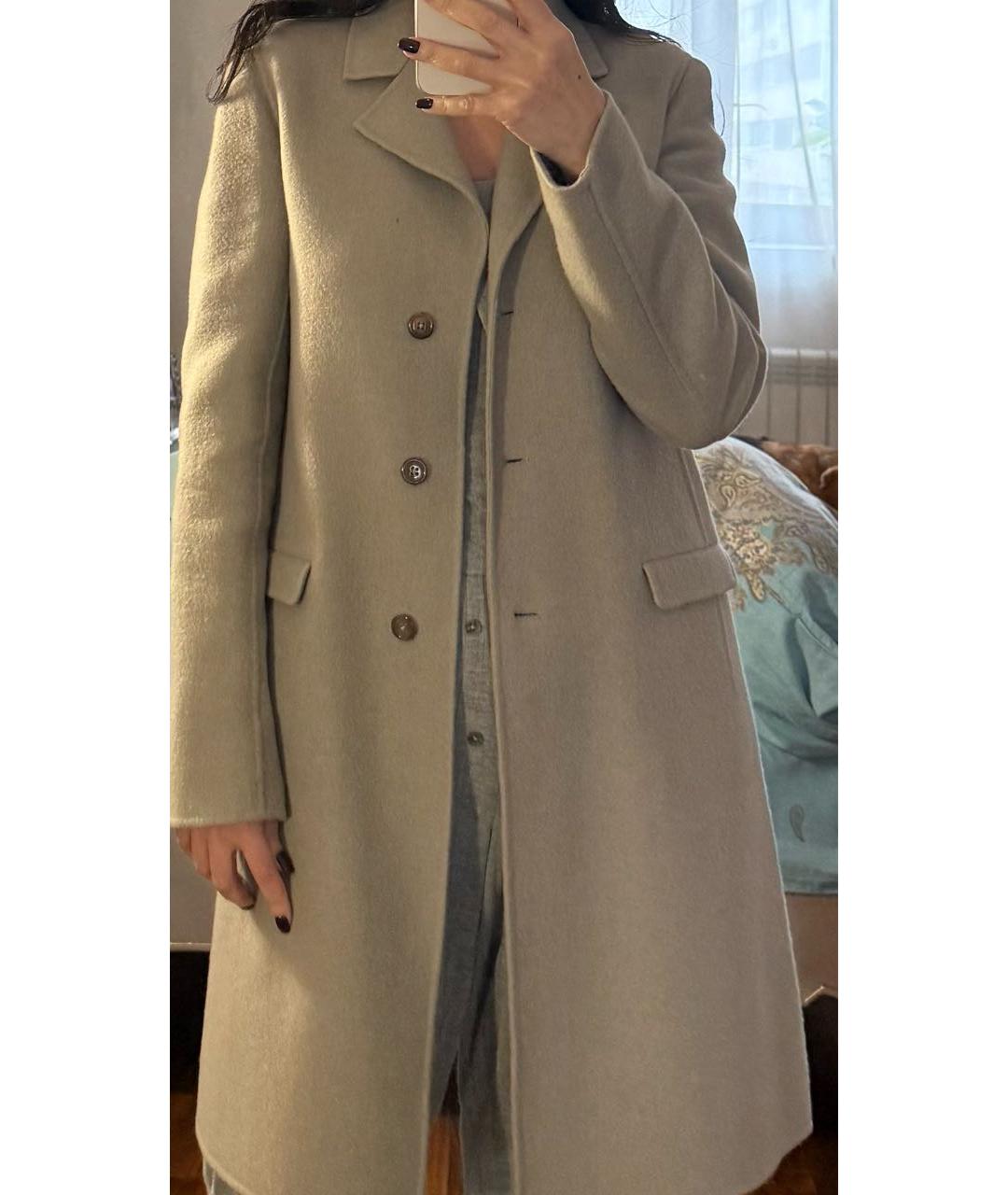 JIL SANDER Серое кашемировое пальто, фото 5