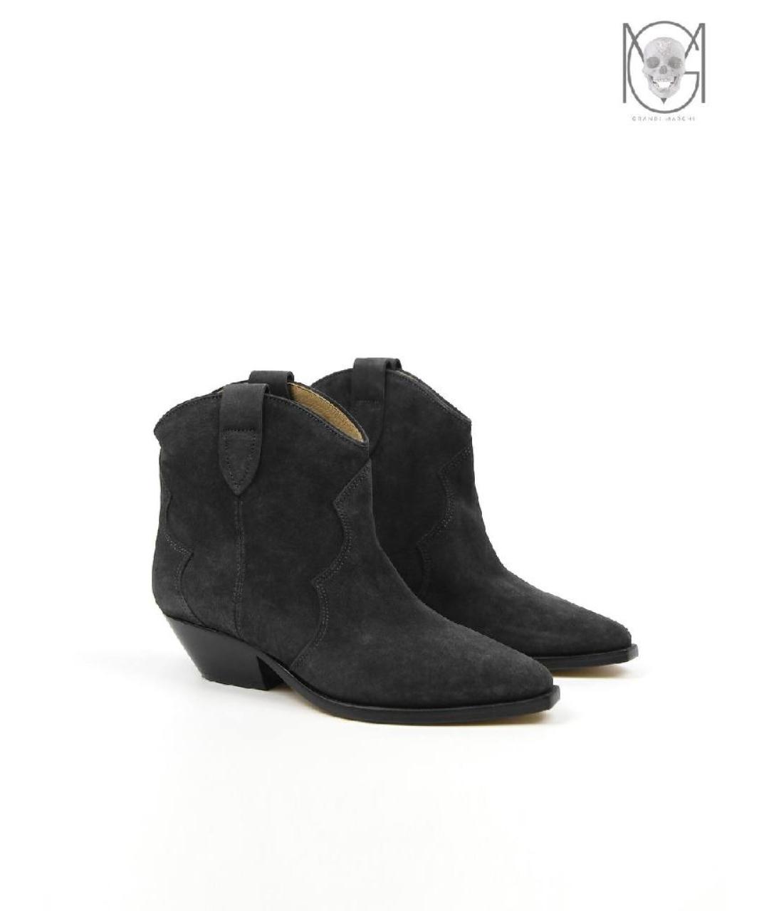 ISABEL MARANT Серые замшевые полусапоги, фото 2