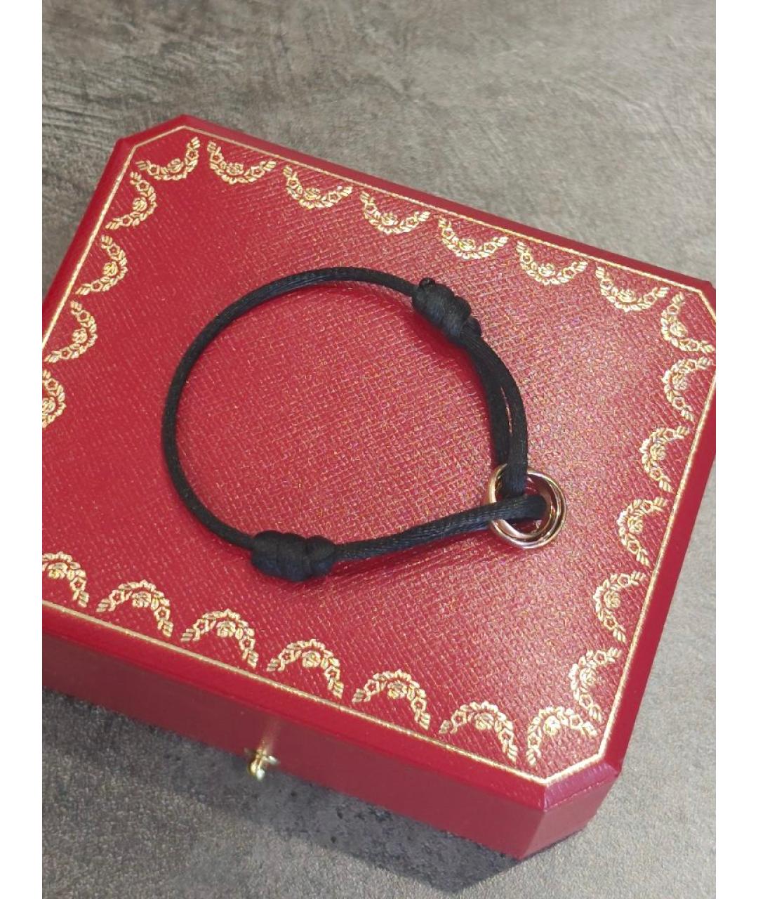 CARTIER Черный браслет из желтого золота, фото 2