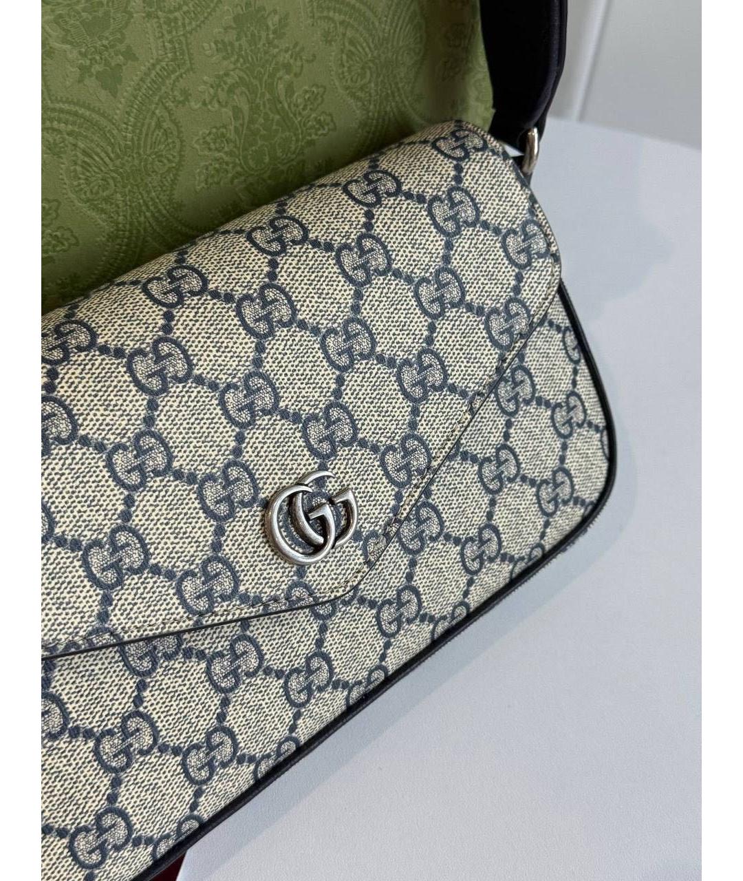 GUCCI Бежевая тканевая сумка через плечо, фото 3