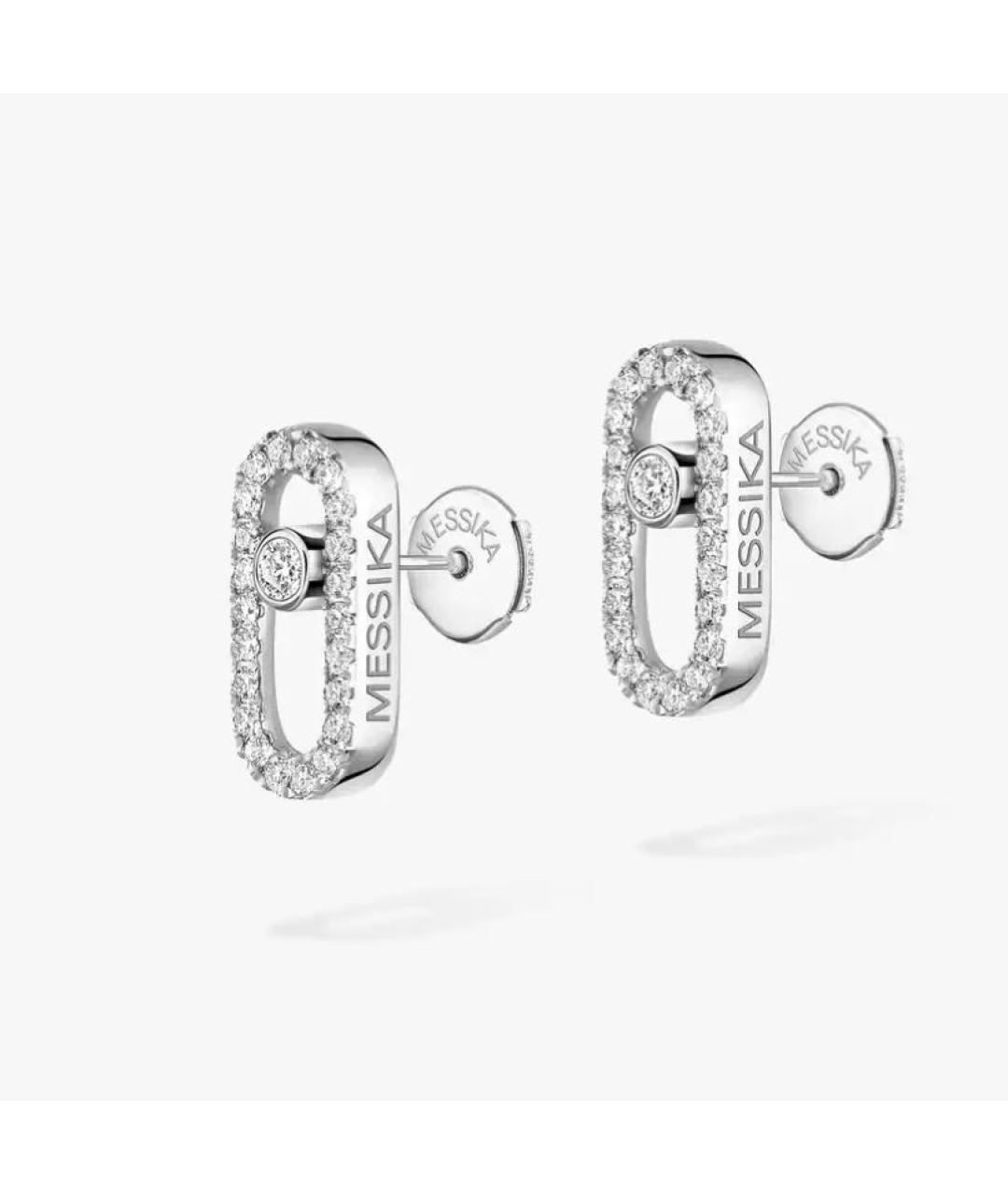 MESSIKA Серебряные серьги из белого золота, фото 3
