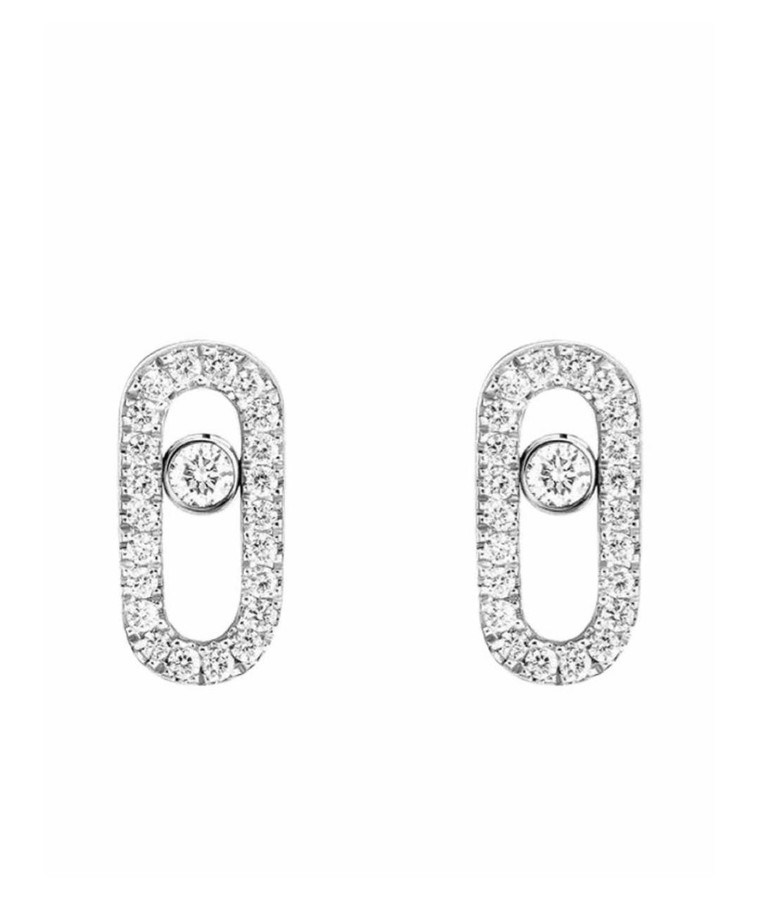 MESSIKA Серебряные серьги из белого золота, фото 1