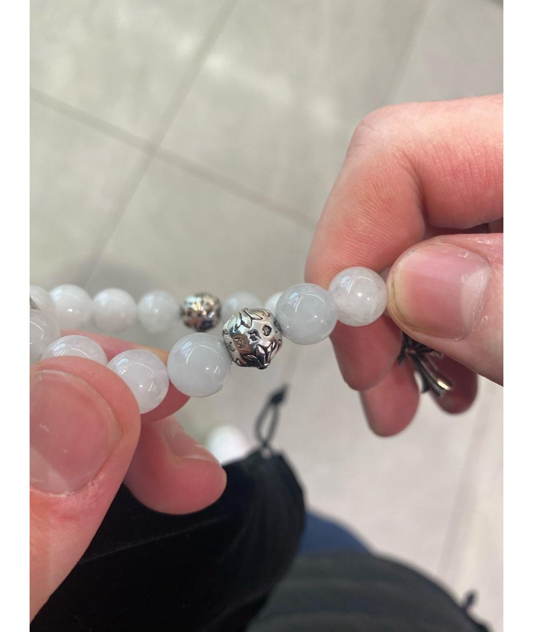 CHROME HEARTS Белый серебряный браслет, фото 5