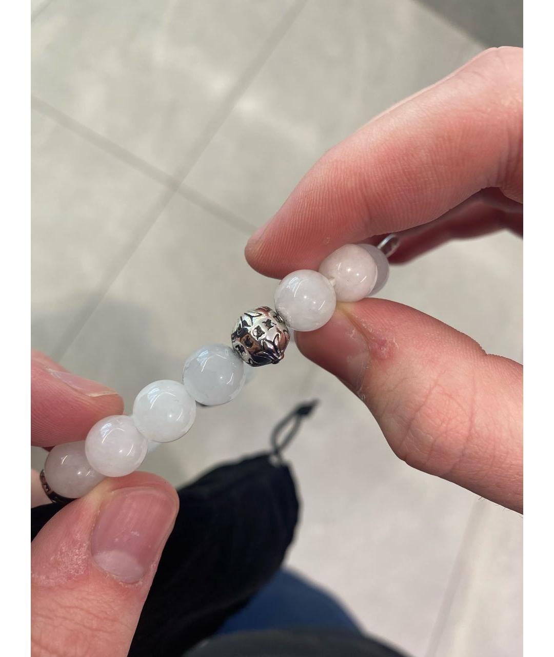 CHROME HEARTS Белый серебряный браслет, фото 6