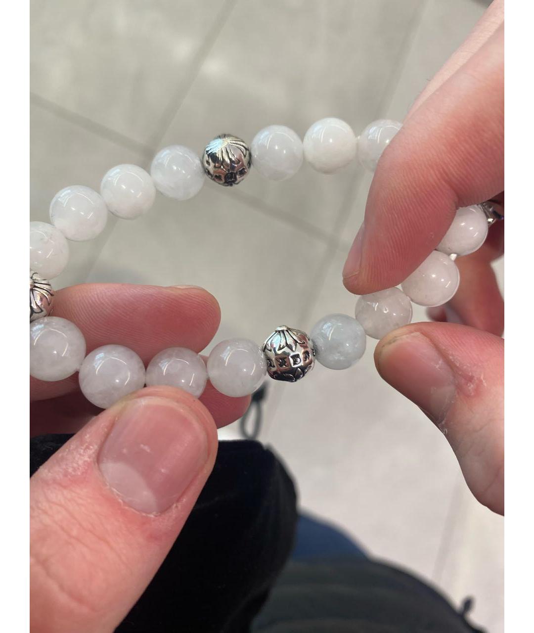 CHROME HEARTS Белый серебряный браслет, фото 4