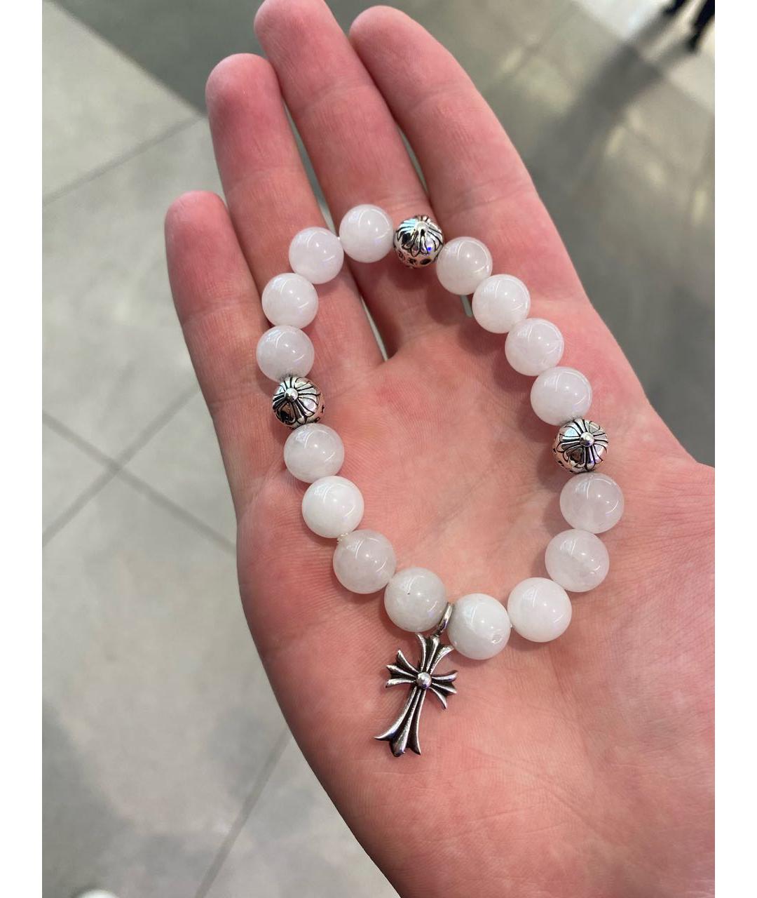 CHROME HEARTS Белый серебряный браслет, фото 7