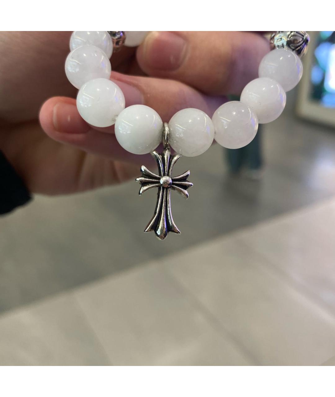 CHROME HEARTS Белый серебряный браслет, фото 3