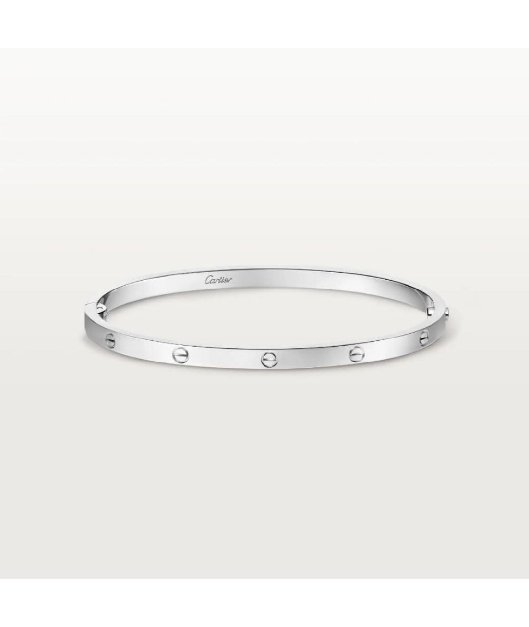 CARTIER Серебрянный браслет из белого золота, фото 9