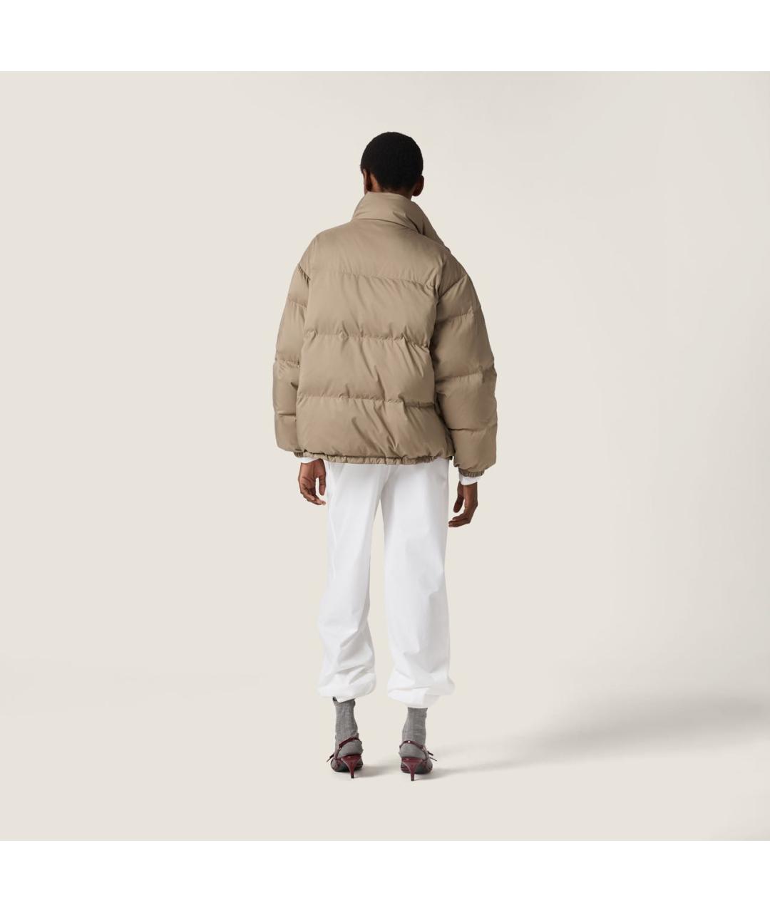 MIU MIU Бежевый пуховик, фото 3