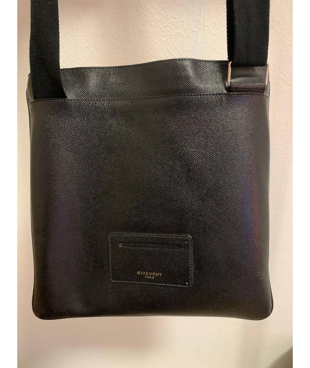 GIVENCHY Черная кожаная сумка на плечо, фото 2