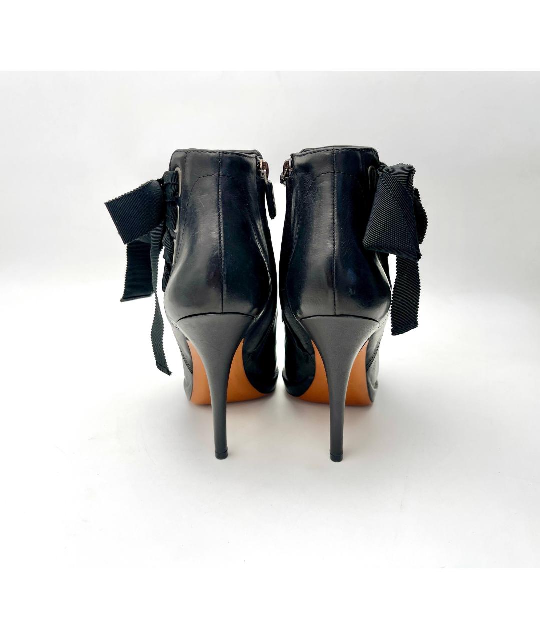 GIVENCHY Черные кожаные полусапоги, фото 4