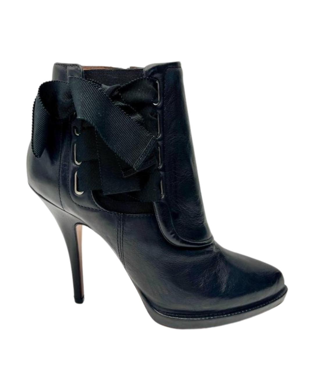 GIVENCHY Черные кожаные полусапоги, фото 1