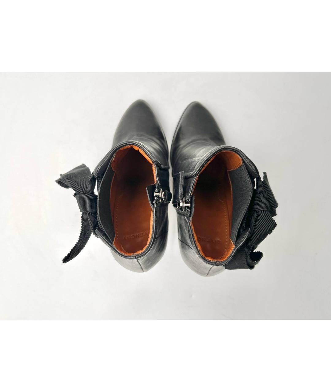 GIVENCHY Черные кожаные полусапоги, фото 3