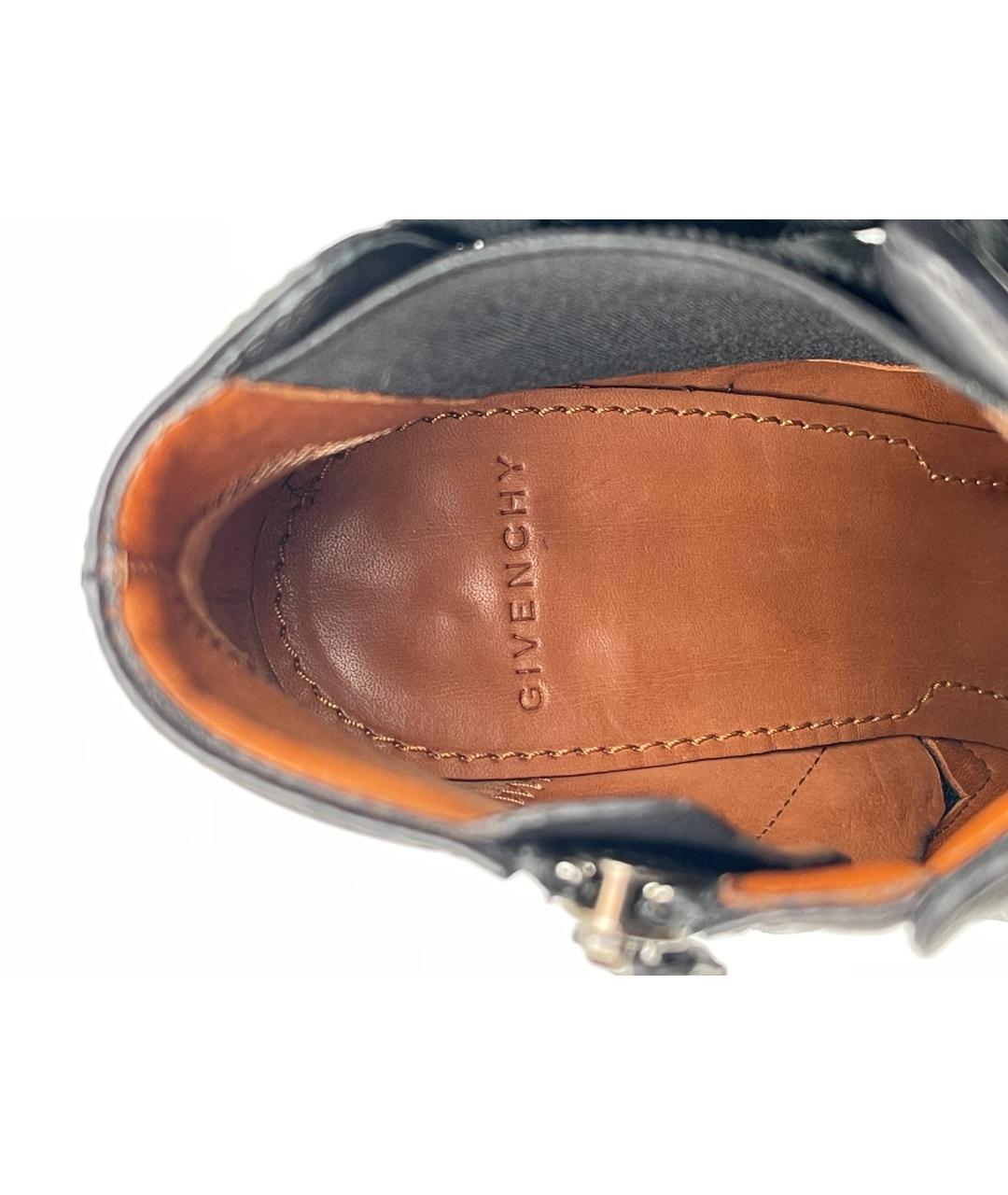 GIVENCHY Черные кожаные полусапоги, фото 6