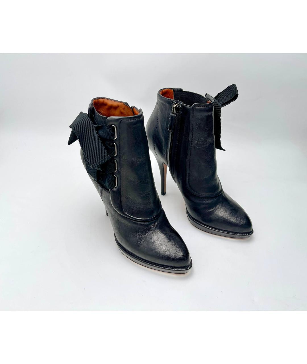 GIVENCHY Черные кожаные полусапоги, фото 2