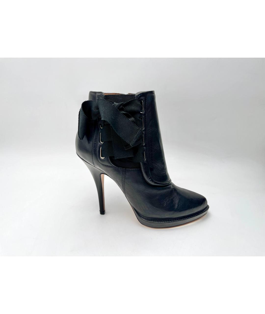 GIVENCHY Черные кожаные полусапоги, фото 7