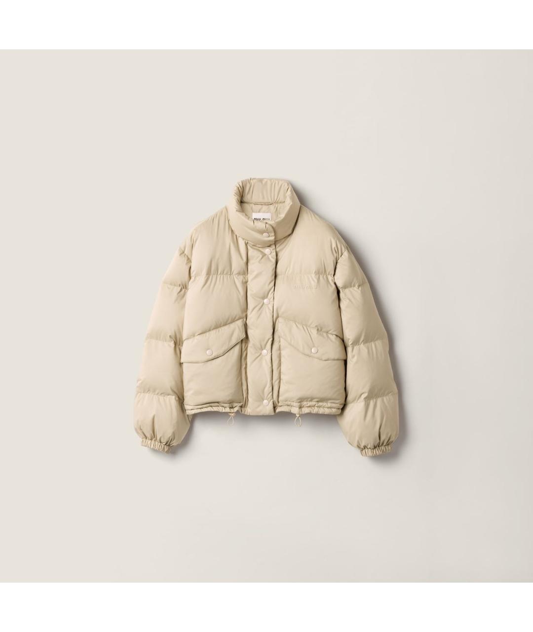 MIU MIU Бежевый пуховик, фото 4