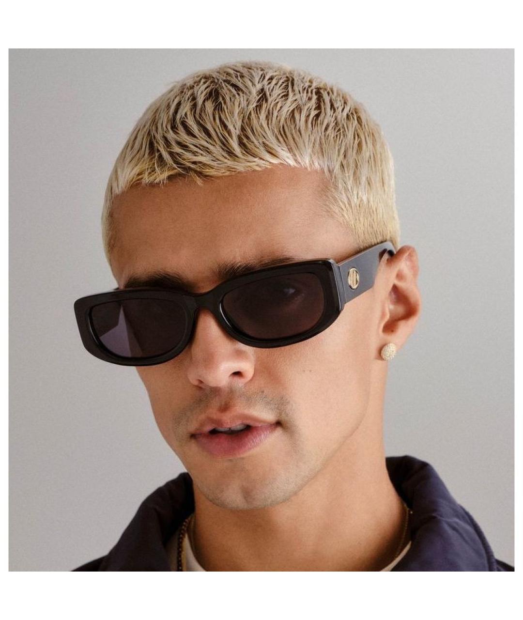 LE SPECS Черные пластиковые солнцезащитные очки, фото 7