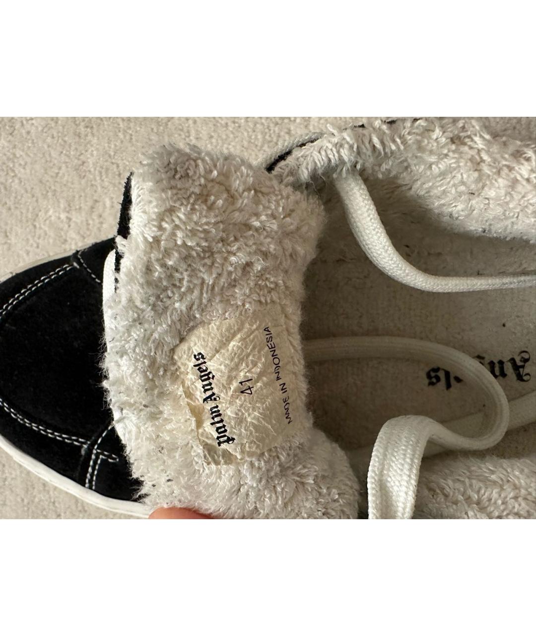 PALM ANGELS Черные замшевые низкие кроссовки / кеды, фото 6