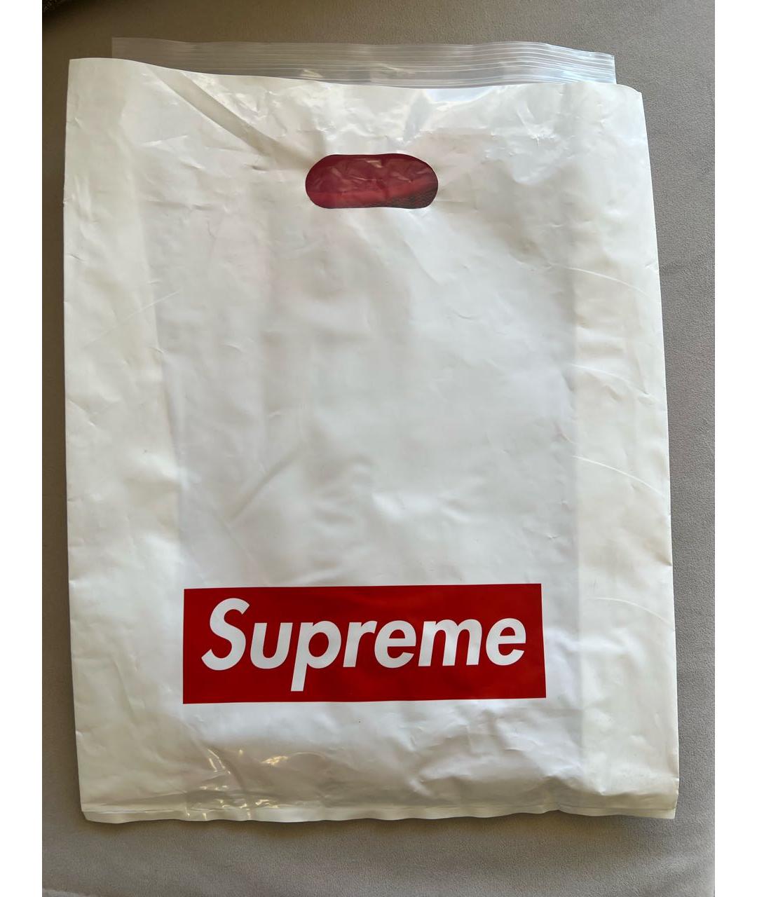 SUPREME Красная хлопковая футболка, фото 5