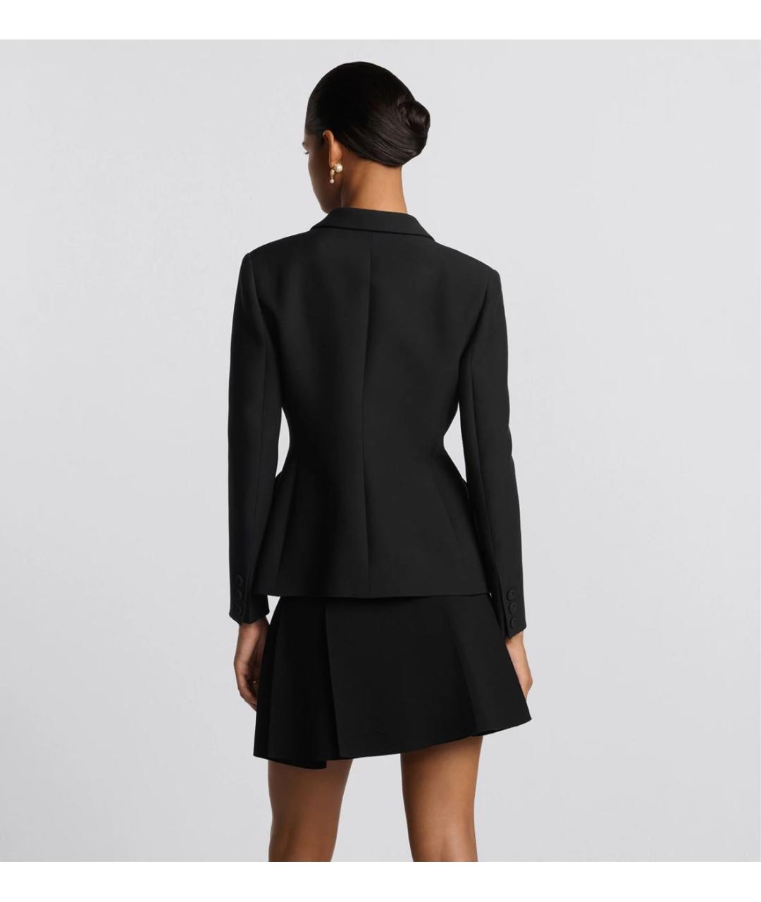 CHRISTIAN DIOR Черный шерстяной жакет/пиджак, фото 3