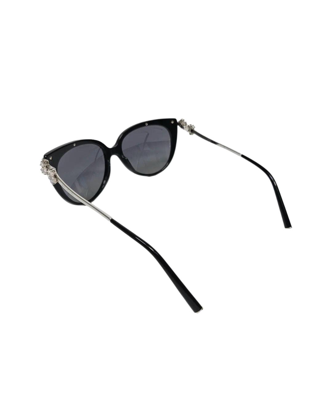 BVLGARI Черные пластиковые солнцезащитные очки, фото 3