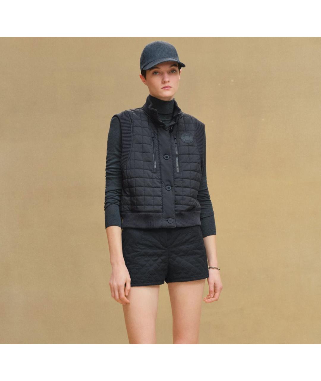 HERMES Темно-синий полиэстеровый жилет, фото 3