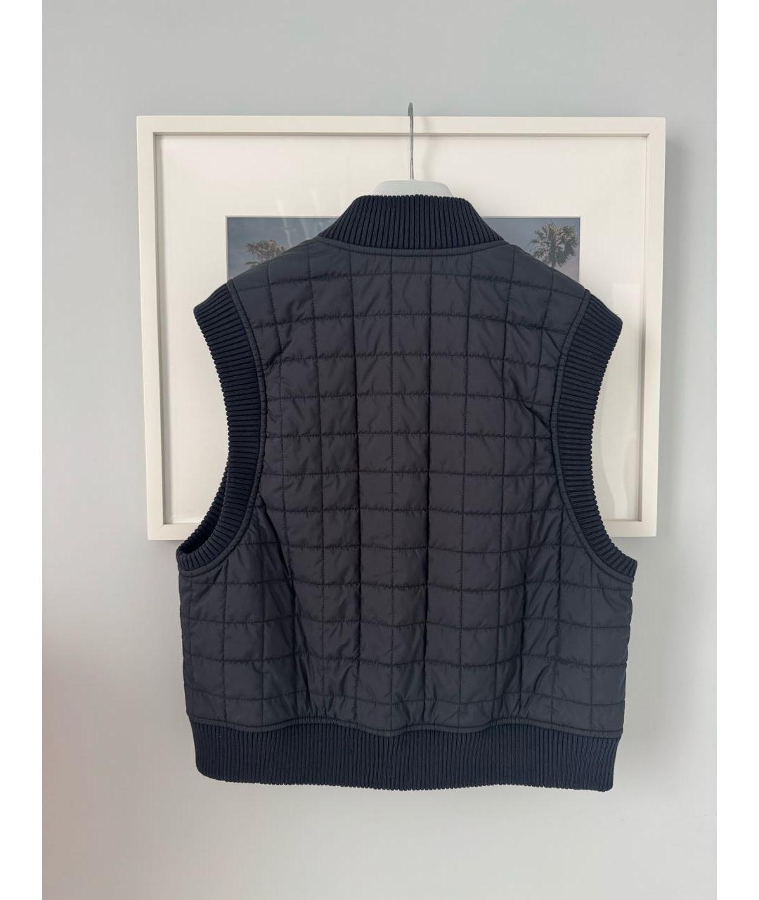 HERMES Темно-синий полиэстеровый жилет, фото 2