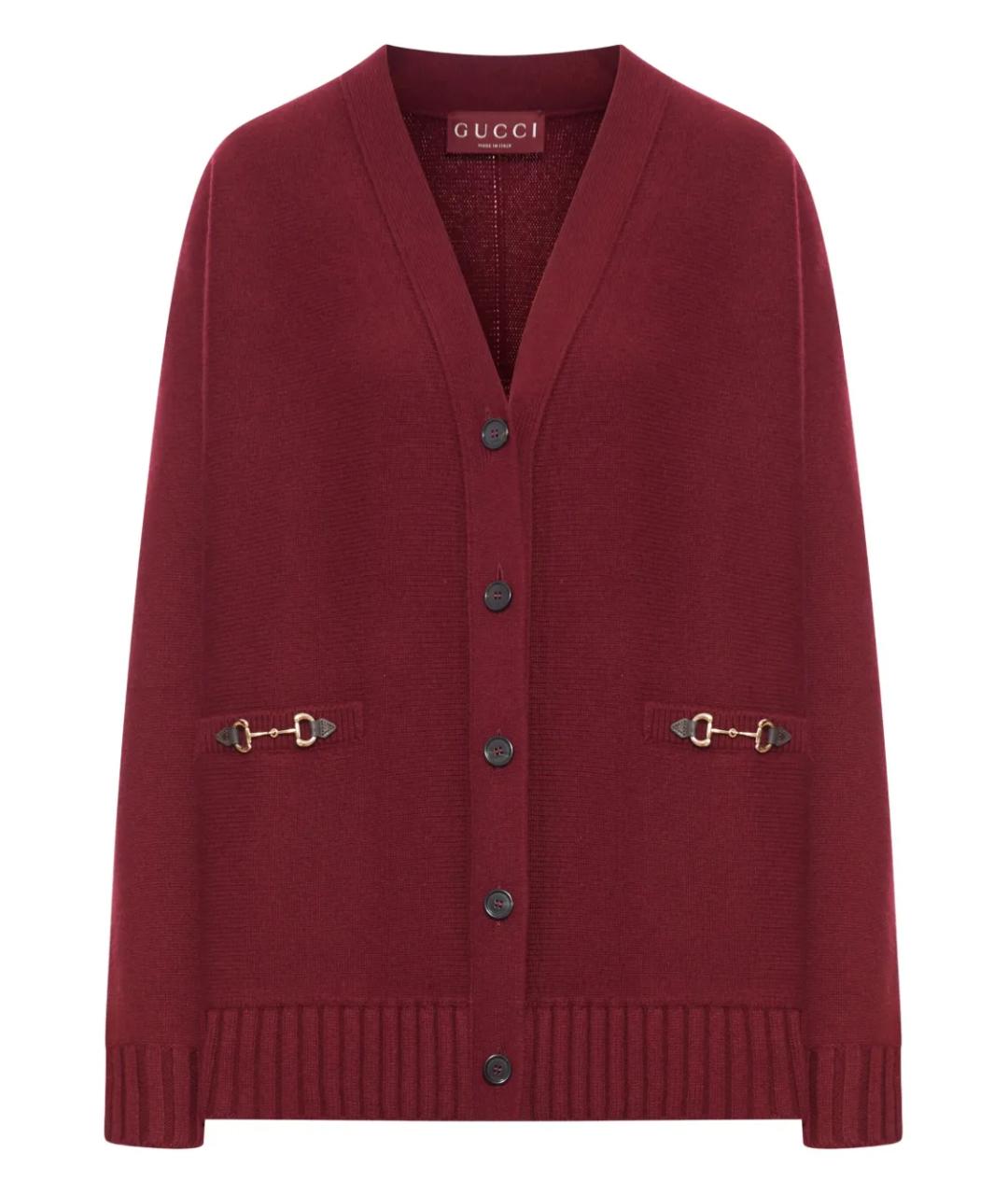 GUCCI Бордовый кардиган, фото 1