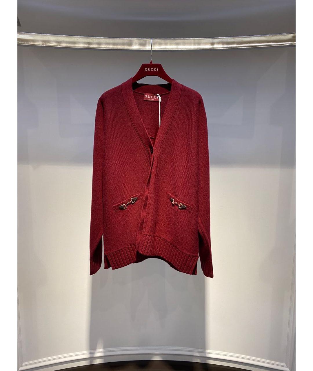 GUCCI Бордовый кардиган, фото 2