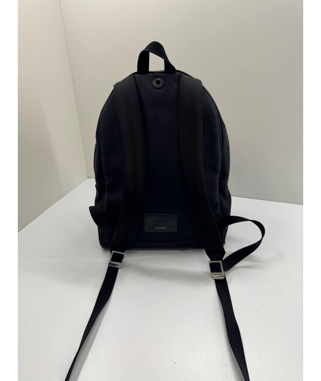 SAINT LAURENT Черный тканевый рюкзак, фото 7