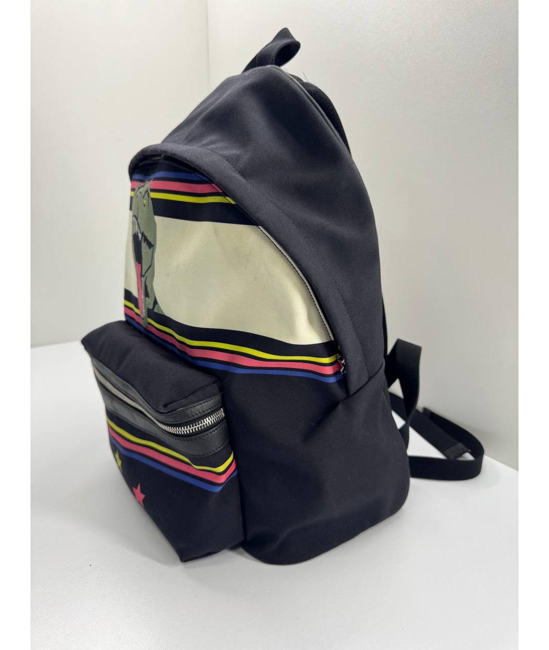 SAINT LAURENT Черный тканевый рюкзак, фото 5